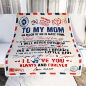 To My Mom Blanket From Daughter Air Mail Letter Mail I Love You Always Forever Mom Mother Day Blanket Personalized Blanket For Mom 2 Y3ffzb.jpg - demo10