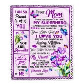 To My Mom Blanket From Daughter Floral Butterfly Thank You Loving Mother Day Blanket Personalized Blanket For Mom 1 Itizuz.jpg - demo10