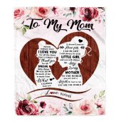 To My Mom Blanket From Daughter Never Forget I Love You Heart Flower Mom Mother Day Blanket Personalized Blanket For Mom 1 Xjahny.jpg - demo10
