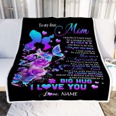 To My Mom Blanket From Daughter Rose Butterfly You Are Appriciated Mom Mother Day Blanket Personalized Blanket For Mom 2 Kkyqde.jpg - demo10