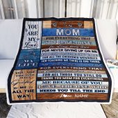 To My Mom Blanket From Daughter Son Child You Are My Life Travel For Mom Mother Day Blanket Personalized Blanket For Mom 2 Ihmps3.jpg - demo10