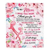 To My Mom Blanket From Daughter Son I Love You Mom Thank You Mother Day Blanket Personalized Blanket For Mom 1 Bk1tq2.jpg - demo10