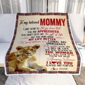 To My Mom Blanket From Daughter Son Lion You Re The Most Amazing Woman I Love You Mother Day Blanket Personalized Blanket For Mom 2 Fsb39f.jpg - demo10