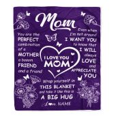 To My Mom Blanket From Daughter Son Purple You Are The Perfect Mom Mother Day Blanket Personalized Blanket For Mom 1 Wgv6lo.jpg - demo10