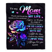 To My Mom Blanket From Daughter Son Rose Thank You For Giving My Life Mother Day Blanket Personalized Blanket For Mom 1 Eo1zo6.jpg - demo10