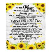 To My Mom Blanket From Daughter Son Thank You For All Wood Sunflower Mother Day Blanket Personalized Blanket For Mom 1 Fdxxi2.jpg - demo10