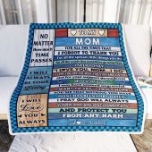 To My Mom Blanket From Daughter Son Wood I Love You Thank You Mother Day Blanket Personalized Blanket For Mom 2 Jnfst6.jpg - demo10
