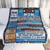 To My Mom Blanket From Daughter Son Wood It A Big Hug Be My Loving Mother Day Blanket Personalized Blanket For Mom 2 Lcinyf.jpg - demo10