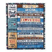 To My Mom Blanket From Daughter Son Wood You Are My Favorite Mother Day Blanket Personalized Blanket For Mom 1 Vnyueh.jpg - demo10