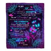 To My Mom Blanket From Daughter Son You Are Beautiful Butterfly Mother Day Blanket Personalized Blanket For Mom 1 O6nvgo.jpg - demo10