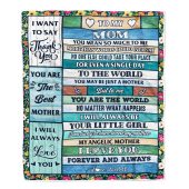 To My Mom Blanket From Daughter Wood Thank You My Angelic Mother Day Blanket Personalized Blanket For Mom 1 Xqhxzu.jpg - demo10