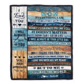To My Mom Blanket From Daughter You Are The World Mother Day Blanket Personalized Blanket For Mom 1 Mj9eoh.jpg - demo10