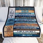 To My Mom Blanket From Daughter You Are The World Mother Day Blanket Personalized Blanket For Mom 2 W1lzf1.jpg - demo10
