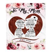 To My Mom Blanket From Son Never Forget I Love You Heart Flower Mom Mother Day Blanket Personalized Blanket For Mom 1 Ebvtbc.jpg - demo10