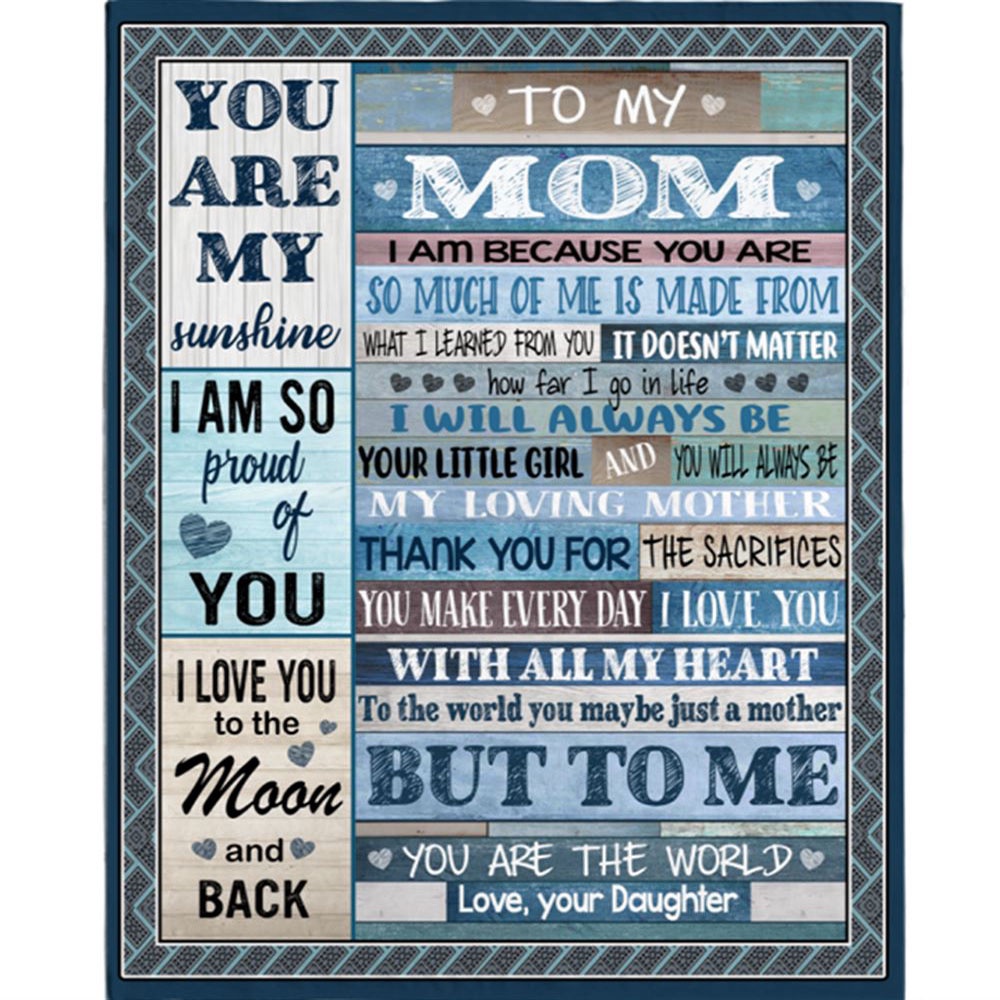 To My Mom I Love You My Sunshine World Mothers Day Gift Ideas From Daughter Wooden Blanket, Blankets For Mothers Day To My Mom I Love You My Sunshine World Mothers Day Gift Ideas From Daughter Wooden Blanket, Blankets For Mothers Day