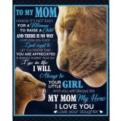 To My Mom Not Easy Woman Raise A Child You Are Appreciated I Love You Mothers Day Gift From Daughter Lion Black Blanket Blankets For Mothers Day 1 Yq7k3l.jpg - demo10