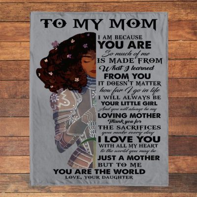 To My Mom Warrior Gift Ideas From Daughter Mothers Day Blanket, Blankets For Mothers Day
