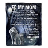 To My Mom Wolf Blanket From Son There Is No Way I Can Pay You Back You Are Appreiated Mom Mother Day Blanket Personalized Blanket For Mom 1 Lqu3si.jpg - demo10