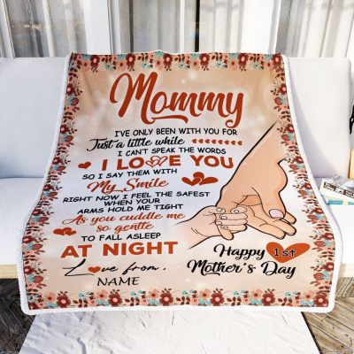 To My Mommy Blanket First Time Mom Baby Hands You Are Doing A Great Job Happy, Mother Day Blanket, Personalized Blanket For Mom