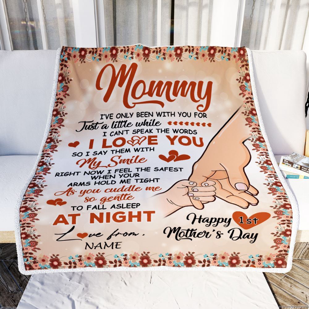 To My Mommy Blanket First Time Mom Baby Hands You Are Doing A Great Job Happy, Mother Day Blanket, Personalized Blanket For Mom