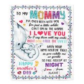 To My Mommy First Time Mom Elephant Happy Mother Day Blanket Personalized Blanket For Mom 1 R6hlhz.jpg - demo10