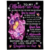 To My Mother In Law Blanket Rose Butterflies I Appreciate All You Do Blanket Blankets For Mothers Day 1 M7lnvb.jpg - demo10