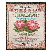To My Mother In Law Blanket Thank You For Not Selling My Husband Flower Blanket Blankets For Mothers Day 1 F5zqff.jpg - demo10