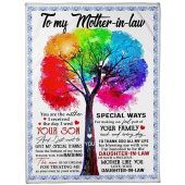 To My Mother In Law Blanket Tree Thank You For Treating Me As Your Own Blanket Blankets For Mothers Day 1 N5pupf.jpg - demo10