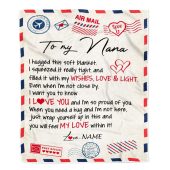 To My Nana Blanket From Grandkids Grandson Air Mail Letter I Love You Mother Day Blanket Personalized Blanket For Mom 1 Ougl90.jpg - demo10