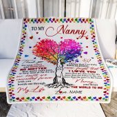 To My Nanny Blanket From Kids Never Forget That I Love You You Mean The World To Me Mother Day Blanket Personalized Blanket For Mom 2 Yopopz.jpg - demo10