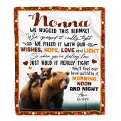 To My Nonna Blanket From Granddaughter Grandson Bear I Love You Mother Day Blanket Personalized Blanket For Mom 1 M78ymo.jpg - demo10