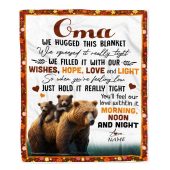To My Oma Blanket From Granddaughter Grandson Bear I Love You Mother Day Blanket Personalized Blanket For Mom 1 Zqj6t4.jpg - demo10