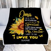 To My Oma Blanket From Grandkids Granddaughter I Want To Say I Love You Sunfower Mother Day Blanket Personalized Blanket For Mom 2 Nmopjc.jpg - demo10