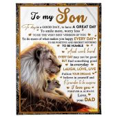 To My Son Blanket From Father Mother Be Positive Regret Nothing Lion Sunset Blanket Blankets For Mothers Day 1 Fvrxdw.jpg - demo10