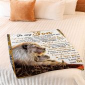 To My Son Blanket From Father Mother Be Positive Regret Nothing Lion Sunset Blanket Blankets For Mothers Day 2 Jrydvf.jpg - demo10