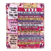 To My Titi Blanket From Niece Nephew Wood Floral Thank You I Love You Mother Day Blanket Personalized Blanket For Mom 1 Qdfwgd.jpg - demo10