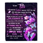 To My Titi Blanket From Niece Thank You For Love Butterfly Mother Day Blanket Personalized Blanket For Mom 1 Ubulao.jpg - demo10