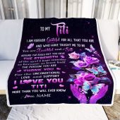 To My Titi Blanket From Niece Thank You For Love Butterfly Mother Day Blanket Personalized Blanket For Mom 2 Iubntt.jpg - demo10