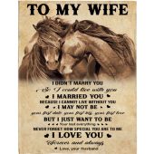 To My Wife I Love You Gift Ideas From Husband Horse Blanket Blankets For Mothers Day 1 Wbbj8s.jpg - demo10