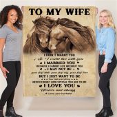 To My Wife I Love You Gift Ideas From Husband Horse Blanket Blankets For Mothers Day 2 Rhuug8.jpg - demo10