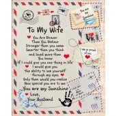 To My Wife You Are Braver Stronger Smarter My Sunshine Special Letter Envelope Fleece Blanket Blankets For Mothers Day 1 R3wbpm.jpg - demo10