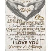 To My Wife You Make Me Better Person I Love You Forever Always Hand Heart Fleece Blanket Blankets For Mothers Day 1 Egxbfc.jpg - demo10