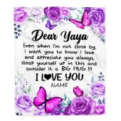 To My Yaya Blanket From Kids Butterfly Love And Appreciate Mother Day Blanket Personalized Blanket For Mom 1 Wvyrpo.jpg - demo10