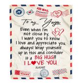 To My Yaya Blanket From Kids I Love You Hugs Air Mail Letter Mother Day Blanket Personalized Blanket For Mom 1 Dkfute.jpg - demo10