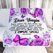 To My Yiayia Blanket From Kids Butterfly Love And Appreciate Mother Day Blanket Personalized Blanket For Mom 2 Kvpjbk.jpg - demo10