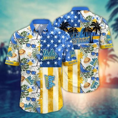 UCLA Bruins NCAA Flower Aloha Hawaiian Shirt 10, NCAA Hawaiian Shirt