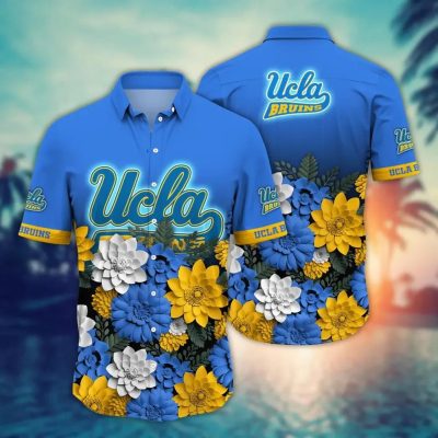 UCLA Bruins NCAA Flower Aloha Hawaiian Shirt 13, NCAA Hawaiian Shirt