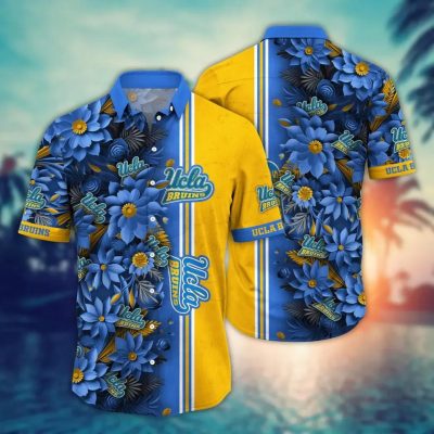 UCLA Bruins NCAA Flower Aloha Hawaiian Shirt 3, NCAA Hawaiian Shirt