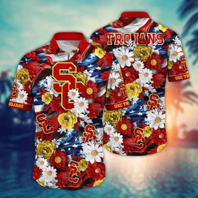 USC Trojans NCAA Aloha Hawaiian Shirt 1, NCAA Hawaiian Shirt