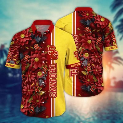 USC Trojans NCAA Flower Aloha Hawaiian Shirt 3, NCAA Hawaiian Shirt